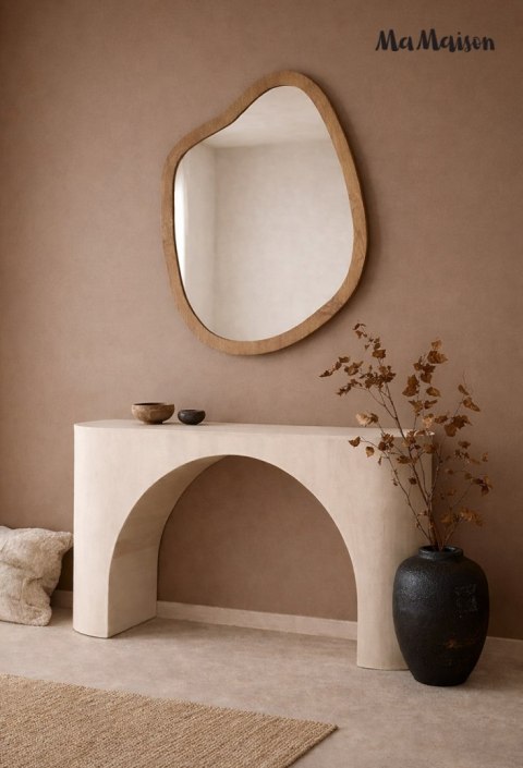 MaMaison konsola ICARO 136 beżowa / drewno japandi