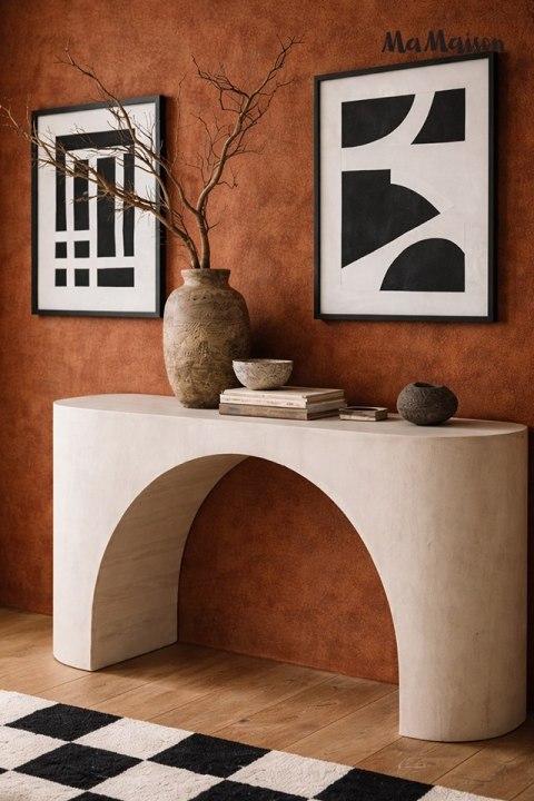 MaMaison konsola ICARO 136 beżowa / drewno japandi