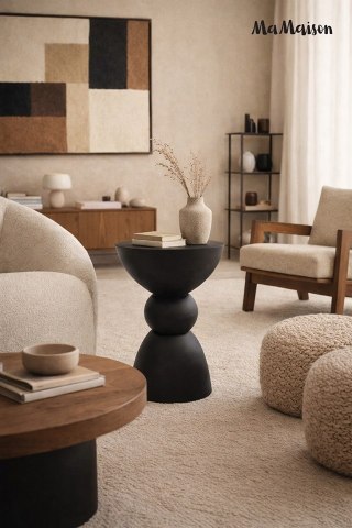 MaMaison stolik pomocniczy TADAO 35 czarny