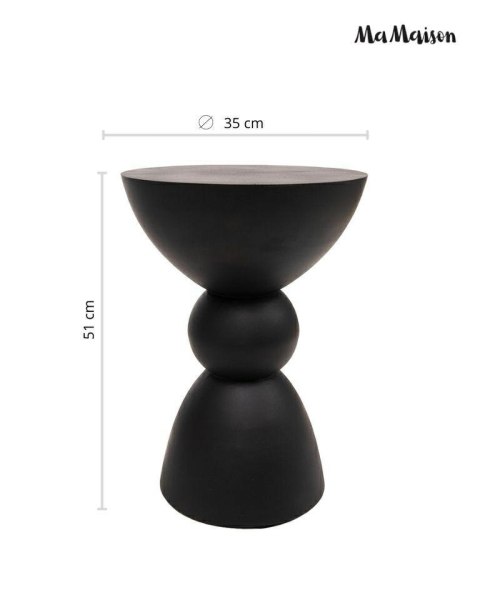 MaMaison stolik pomocniczy TADAO 35 czarny