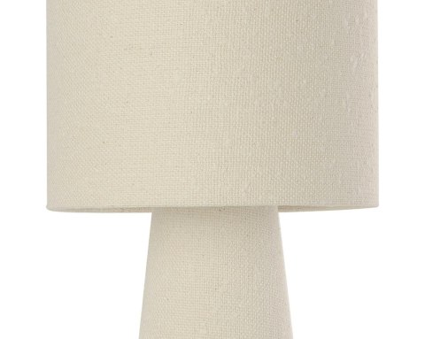 Lampa stołowa 60cm MARLEEN BOUCLE beżowa, lniana tkanina