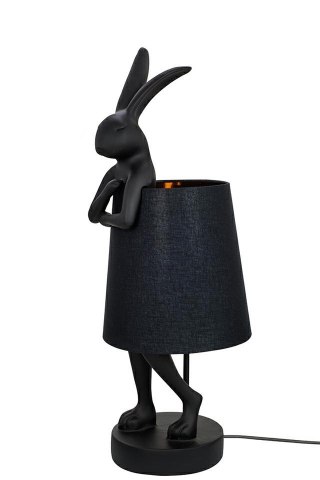Lampa stołowa RABBIT 68 cm czarna, zając