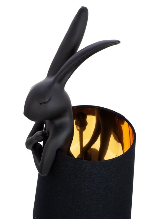 Lampa stołowa RABBIT 68 cm czarna, zając
