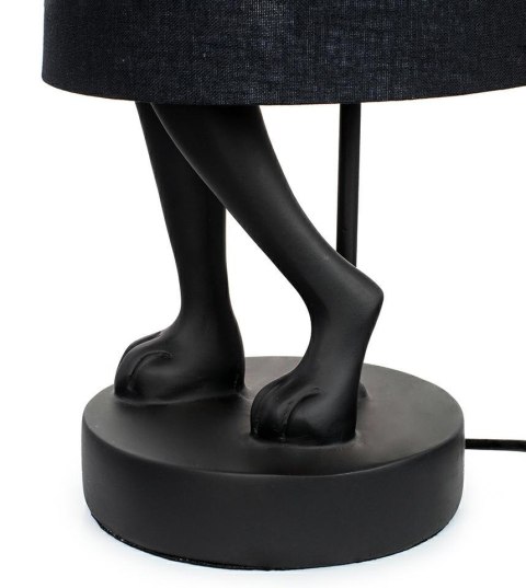Lampa stołowa RABBIT 68 cm czarna, zając