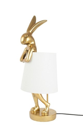 Lampa stołowa RABBIT 68 cm złota / biała, zając