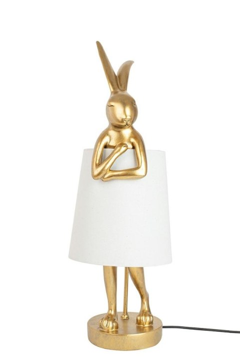 Lampa stołowa RABBIT 68 cm złota / biała, zając
