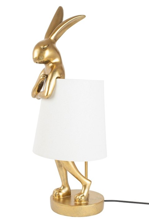 Lampa stołowa RABBIT 88 cm biała / złota, zając