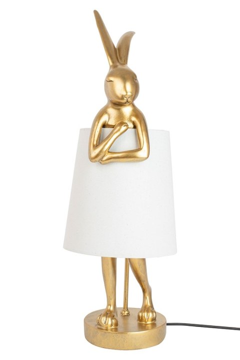Lampa stołowa RABBIT 88 cm biała / złota, zając