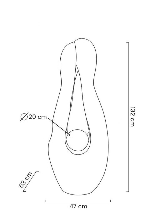Lampa podłogowa MYKONOS biała, designerska, nowoczesna forma