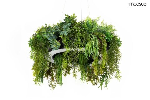 Lampa wisząca GARDENS 90 czarna, rośliny