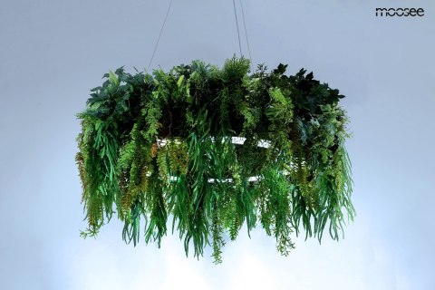 Lampa wisząca GARDENS 90 czarna, rośliny