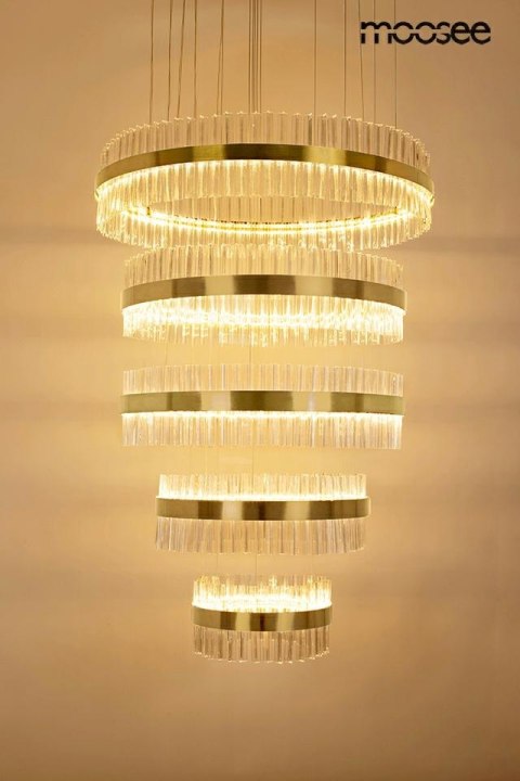 Lampa wisząca GHIA 5 złota