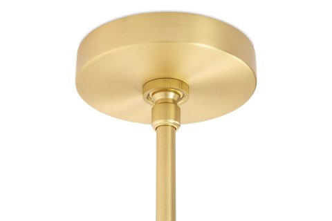 Lampa wisząca PLANETARIO 15 GOLD złota - klosze szronione
