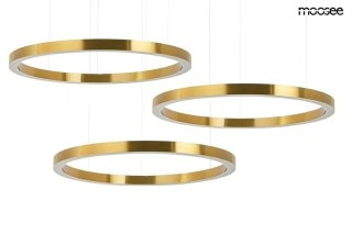 Lampa wisząca RING 100 + 100 + 100 złota na jednej podsufitce