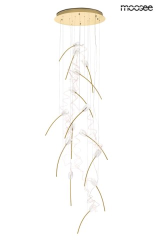 Lampa wisząca 230 cm TULIPPE 14 DISC złota