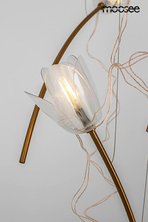 Lampa wisząca 230 cm / 100 cm TULIPPE 14 LINE złota