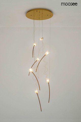 Lampa wisząca 230 cm TULIPPE 7 DISC złota