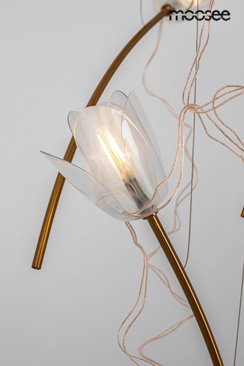 Lampa wisząca 230 cm TULIPPE 7 DISC złota