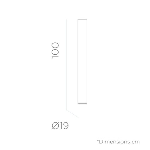 NEW GARDEN lampa ogrodowa FITY 100 biała - kabel