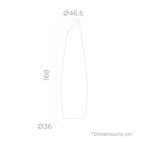 NEW GARDEN lampa ogrodowa FREDO 170 biała - kabel