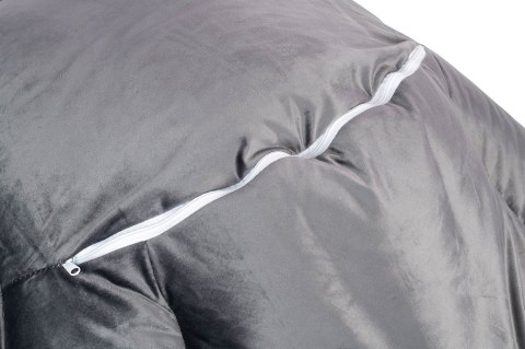 Fotel OTILIA STAND VELVET tapicerowany ciemny szary welur