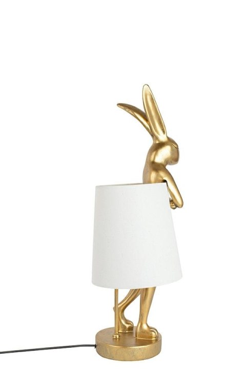 Lampa stołowa RABBIT 50 cm złota / biała, zając