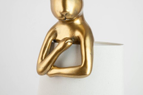 Lampa stołowa RABBIT 50 cm złota / biała, zając