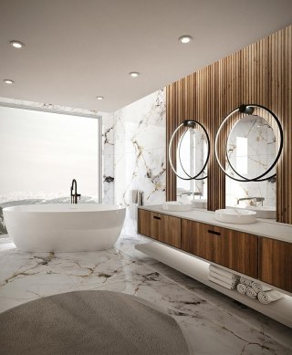 Lampa ścienna HOOP 60 czarna