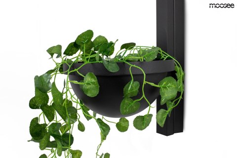 Lampa ścienna, kinkiet PLANT WALL czarna, rośliny, bluszcz