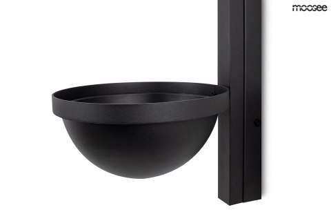 Lampa ścienna, kinkiet PLANT WALL czarna, rośliny, bluszcz