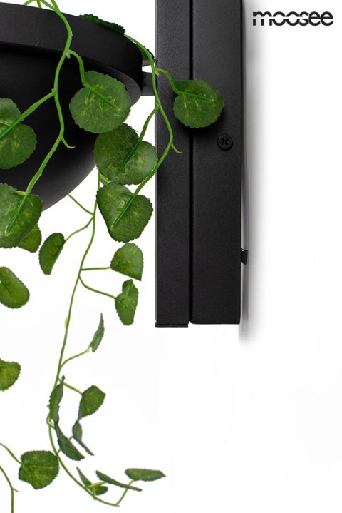 Lampa ścienna, kinkiet PLANT WALL czarna, rośliny, bluszcz