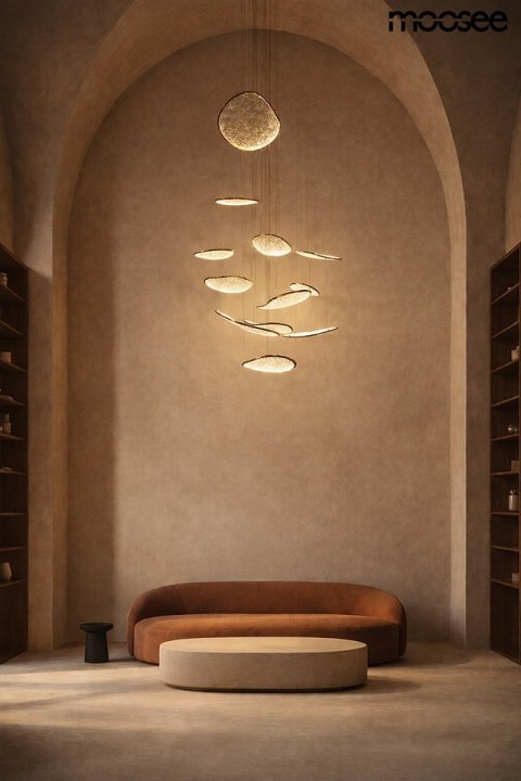 Lampa wisząca MEDUSA 400 cm złota