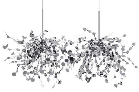 Lampa wisząca MONETE chromowana