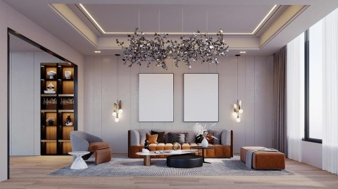 Lampa wisząca MONETE chromowana