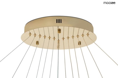 Lampa wisząca 232 cm / 120 cm RING SLIM XL złota