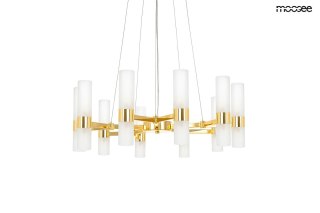 Lampa wisząca TUBS 10 złota