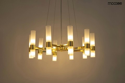 Lampa wisząca TUBS 10 złota