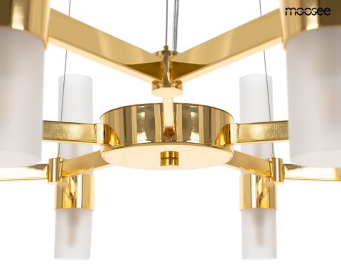 Lampa wisząca TUBS 10 złota