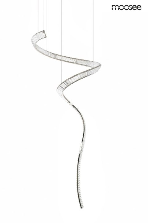 Lampa wisząca 370 cm WAVE CORDON 1A chrom, elegancka, nowoczesna forma