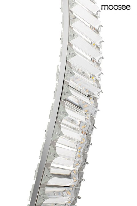 Lampa wisząca 370 cm WAVE CORDON 1A chrom, elegancka, nowoczesna forma
