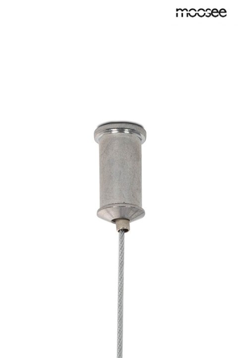 Lampa wisząca 370 cm WAVE CORDON 1A chrom, elegancka, nowoczesna forma