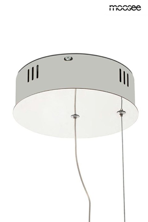 Lampa wisząca 370 cm WAVE CORDON 1A chrom, elegancka, nowoczesna forma