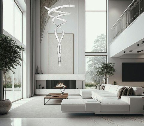 Lampa wisząca WAVE CORDON 2B chrom