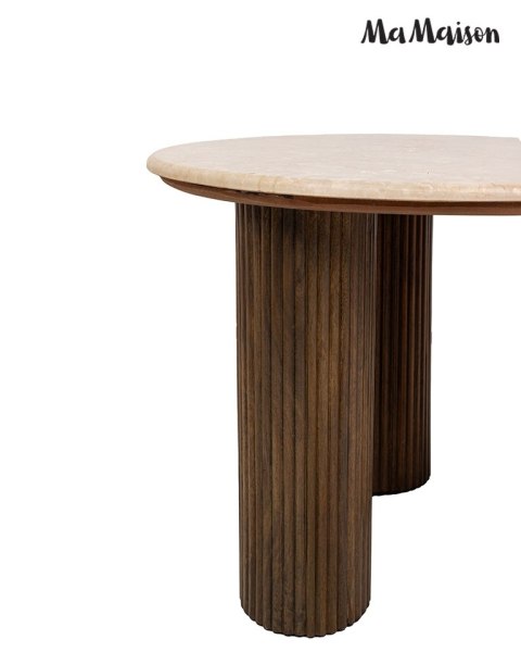 MaMaison stół jadalniany RAGNO 120 drewno / marmur