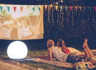 NEW GARDEN lampa ogrodowa BULY 30 biała - kabel