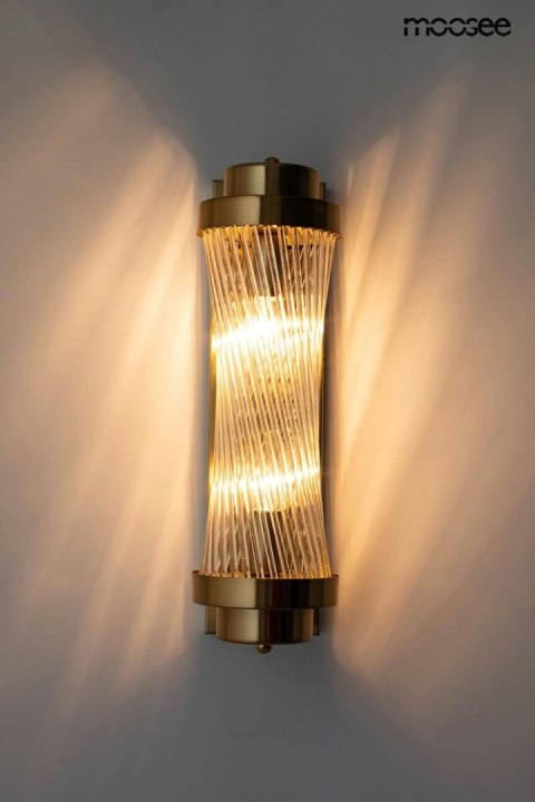 Lampa ścienna COLUMN 40 złota