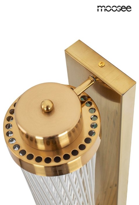 Lampa ścienna COLUMN 40 złota