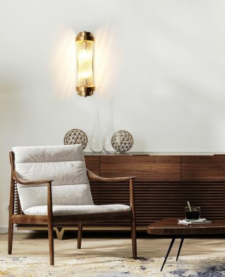 Lampa ścienna COLUMN 40 złota