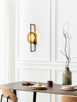 Lampa ścienna TROYA złota