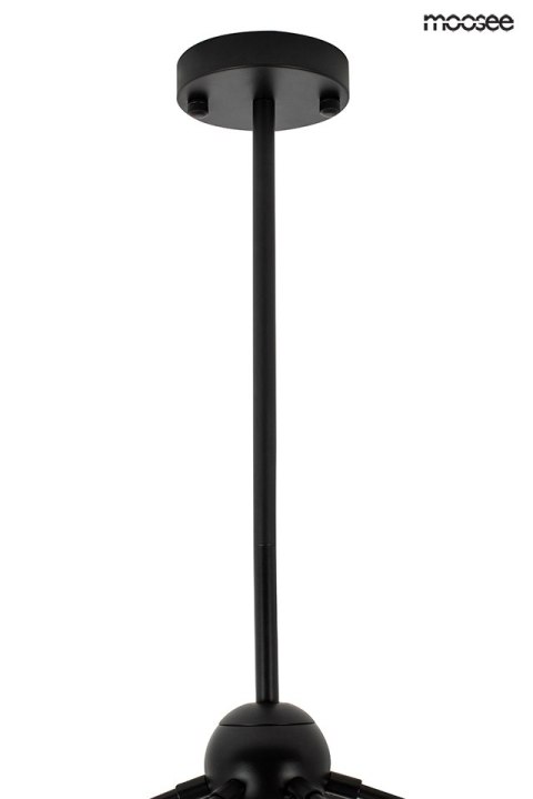 Lampa wisząca 200 cm x 140 cm ASTRIFERO 15 czarna